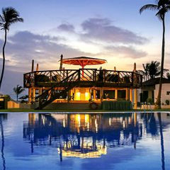 Swimming pool at Sunbeach Hotel, Cape Point, The Gambia